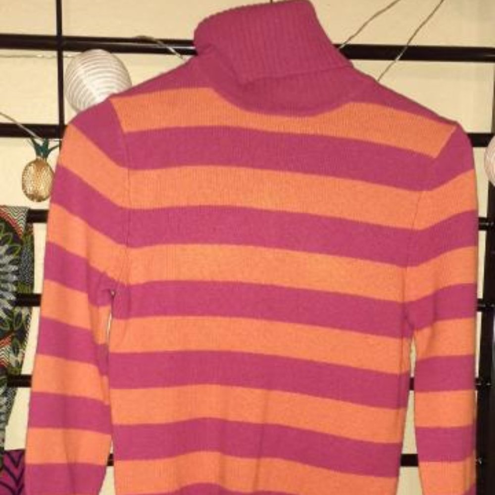 new striped turtleneck size small